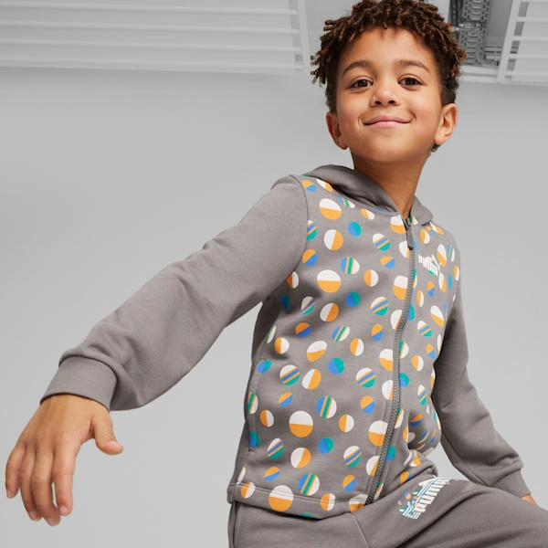 ESS+ Sommerleir Hoodie: Småbarns Puma-magi for aktive sommerdager! Perfekt for lek og moro!